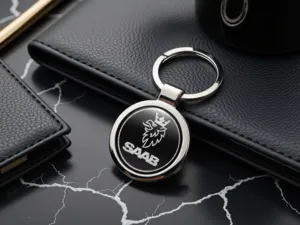 Saab Portachiavi Coach Metallo di Alta Qualità Design